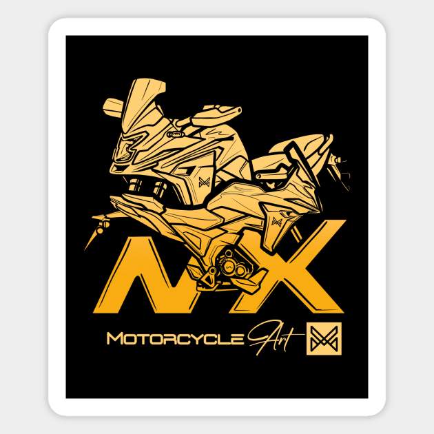 honda nx adventure motorcycle Magnet by monsalveautos